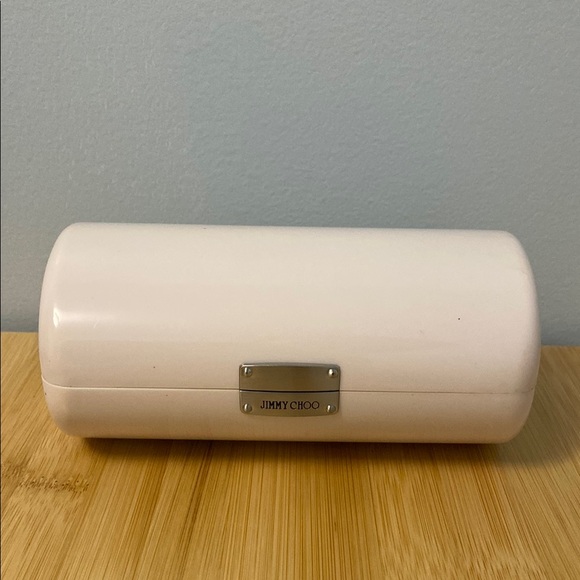 Jimmy Choo Off White Hard Shell Eyewear Sunglass Case - Picture 1 of 8